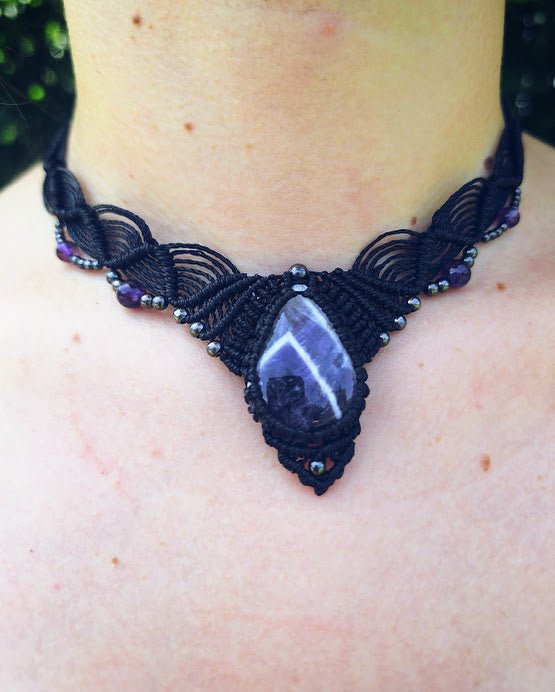 Collier Gaïa - Lunestya Macramé