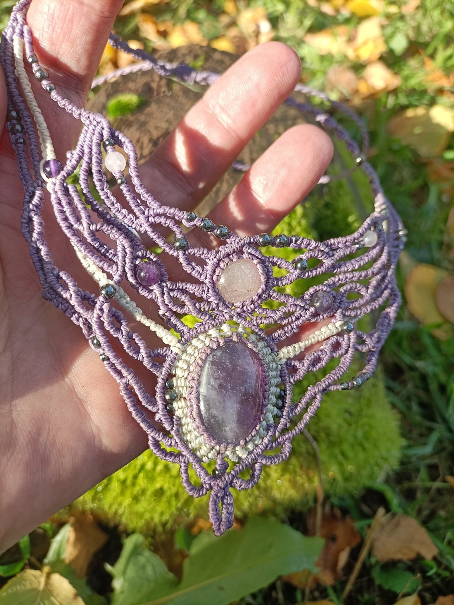 Collier Lila - Lunestya Macramé