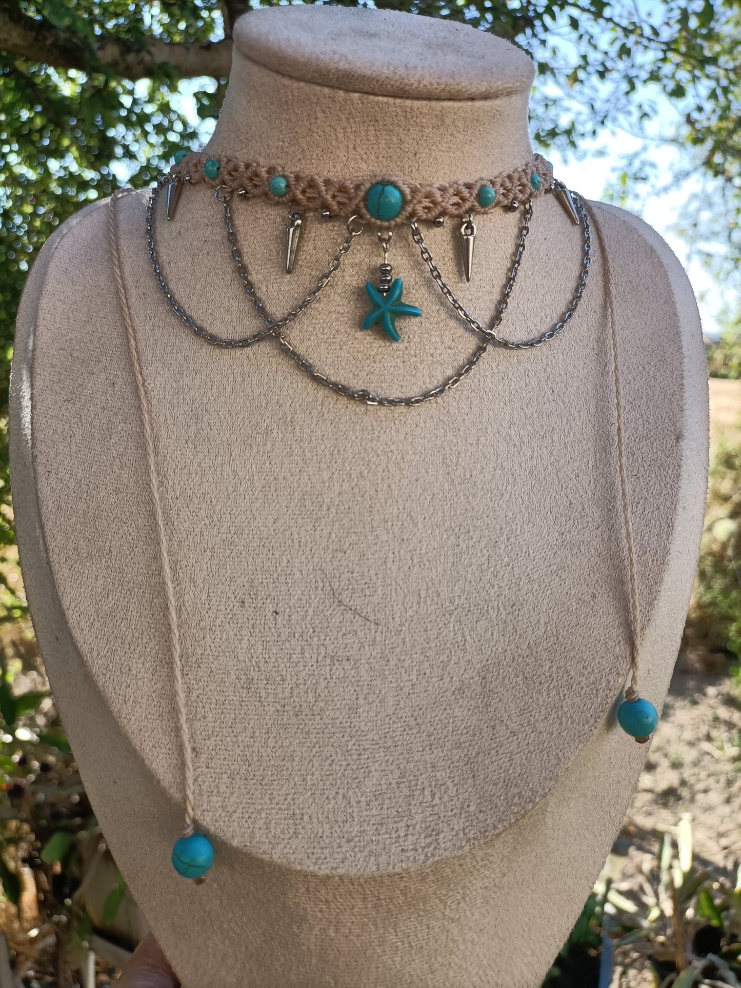 Collier Neptune - Lunestya Macramé