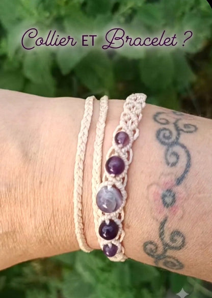 Bracelet-choker Alana - Lunestya Macramé