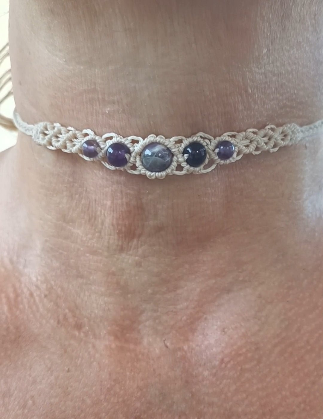 Bracelet-choker Alana - Lunestya Macramé