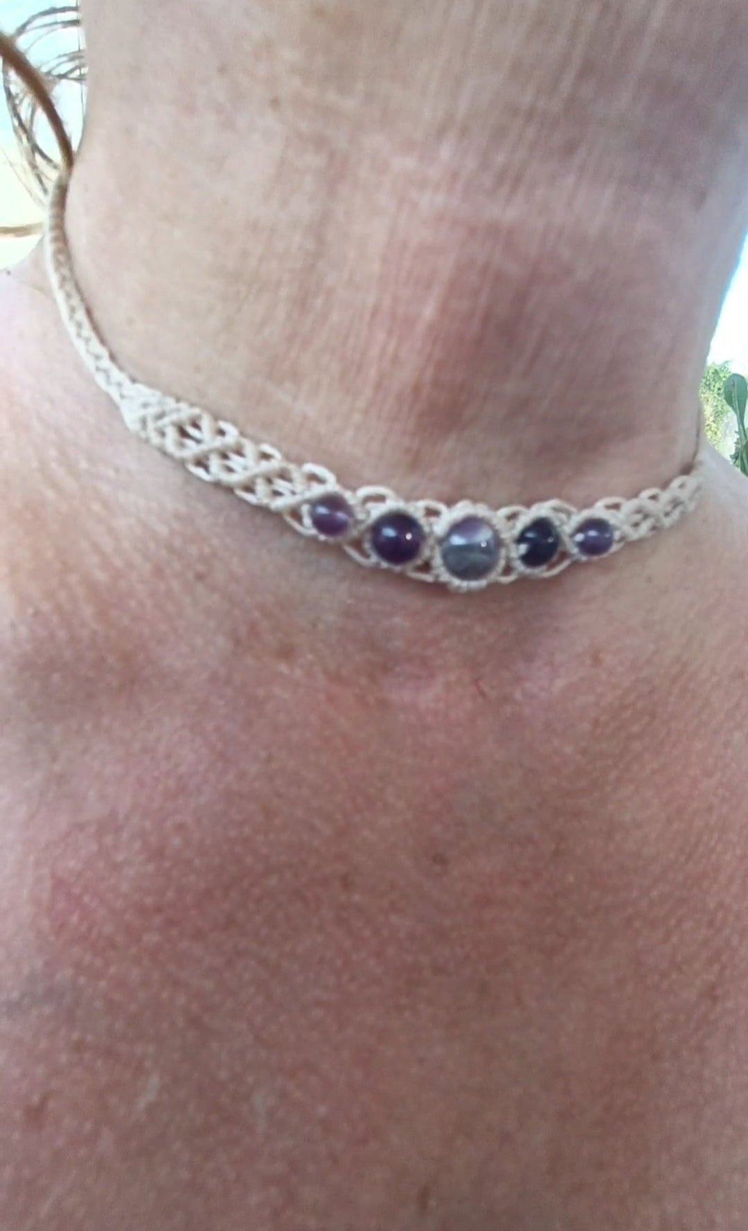 Bracelet-choker Alana - Lunestya Macramé