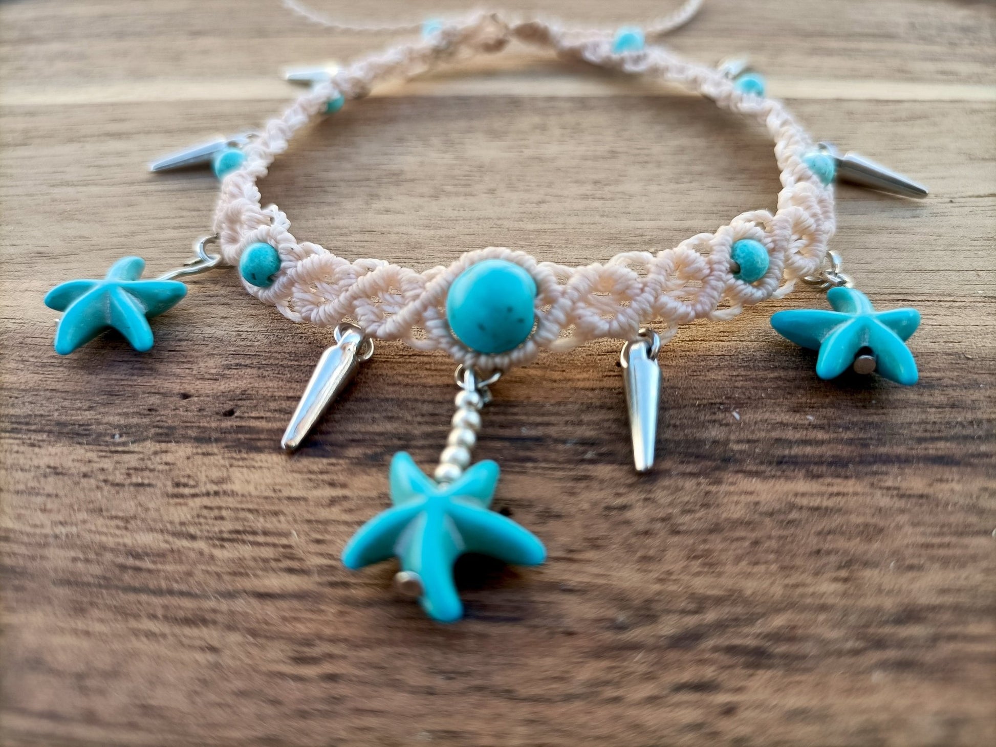 Bracelet de cheville Neptune - Lunestya Macramé