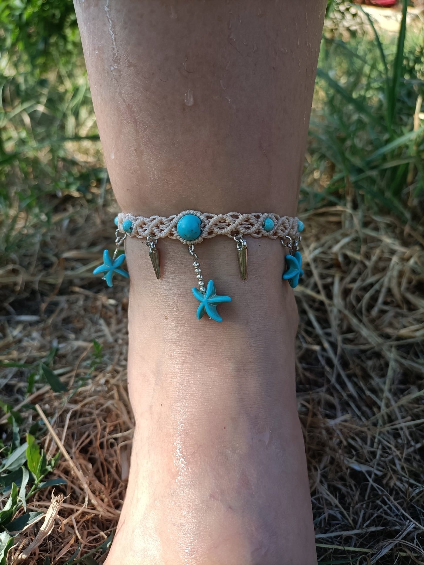 Bracelet de cheville Neptune - Lunestya Macramé