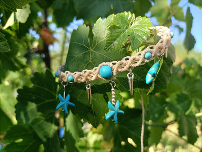 Bracelet de cheville Neptune - Lunestya Macramé