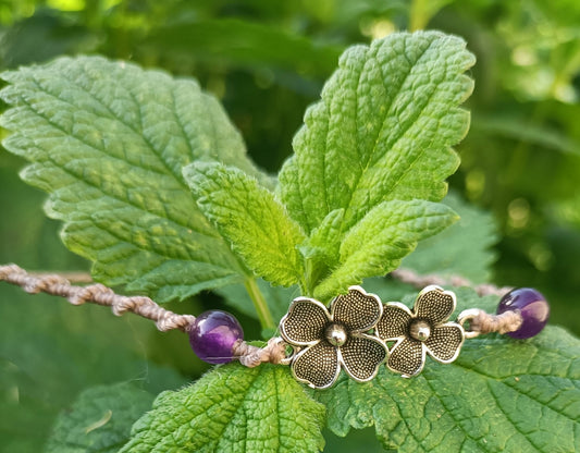 Bracelet Fleurs - Lunestya Macramé