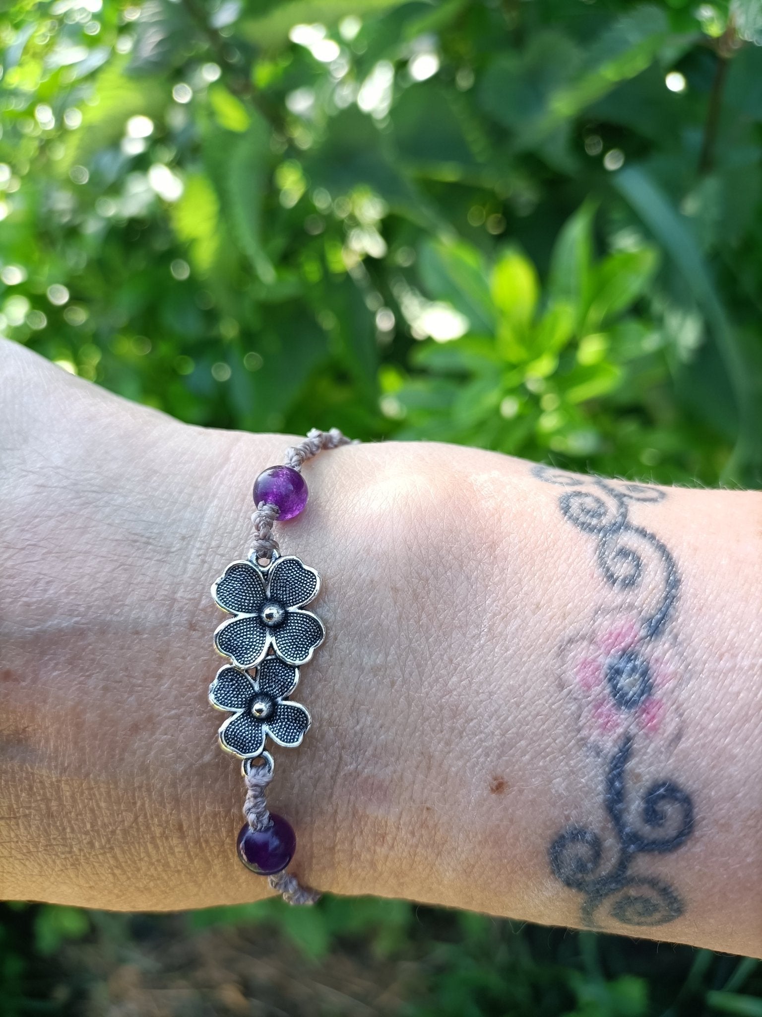 Bracelet Fleurs - Lunestya Macramé