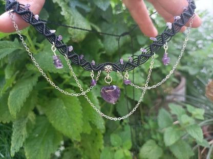 Collier Amesthia - Lunestya Macramé