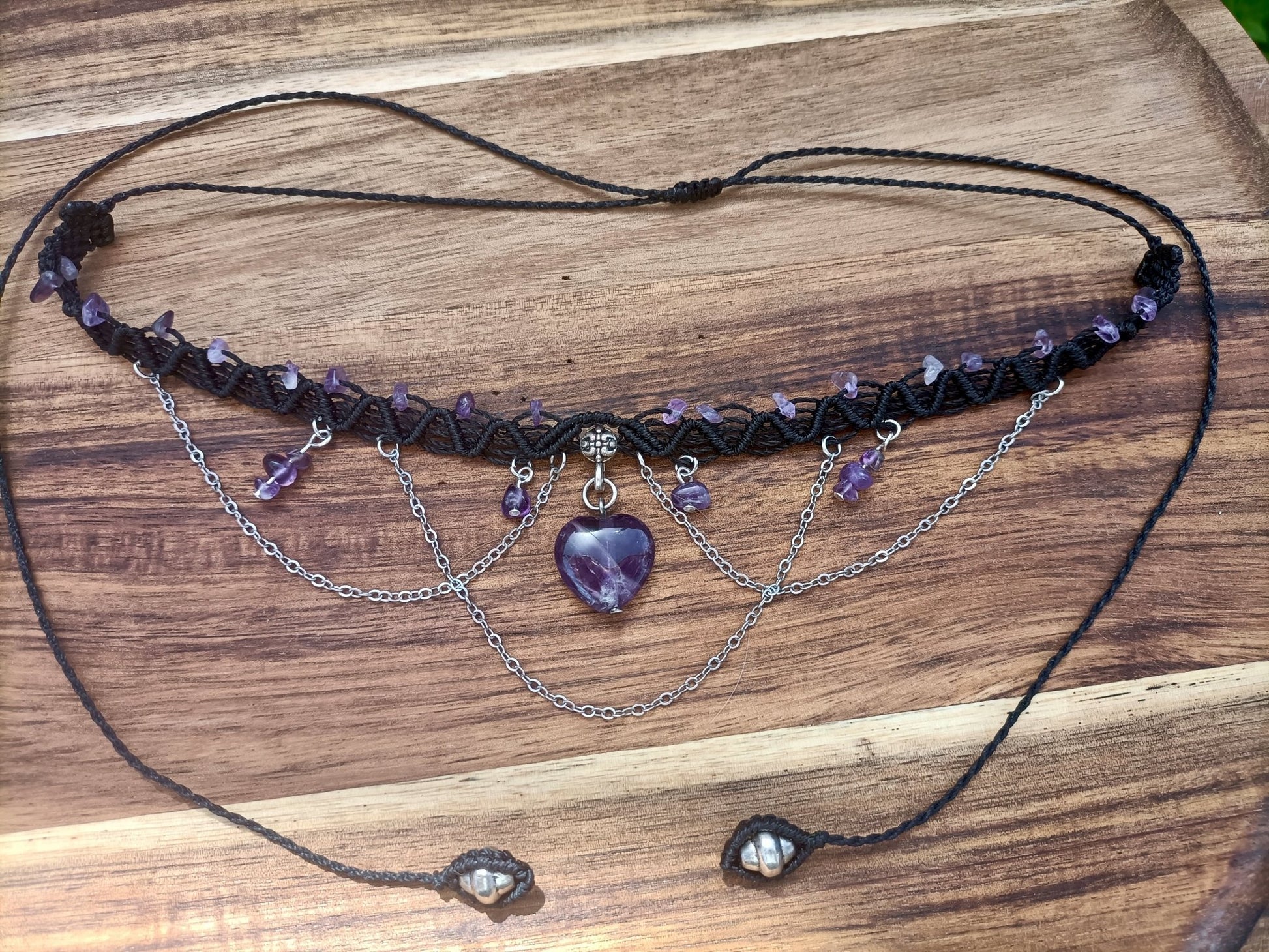Collier Amesthia - Lunestya Macramé