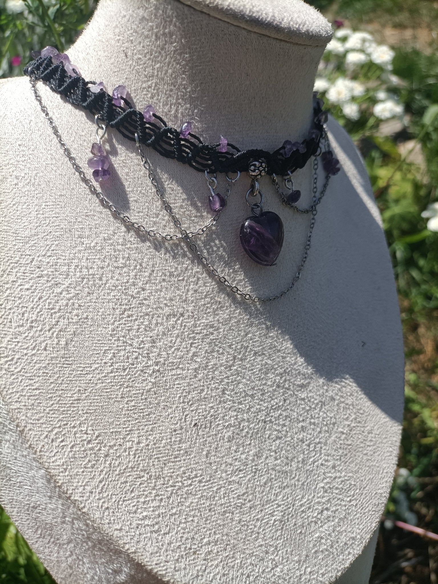 Collier Amesthia - Lunestya Macramé