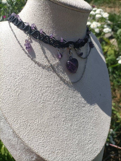 Collier Amesthia - Lunestya Macramé