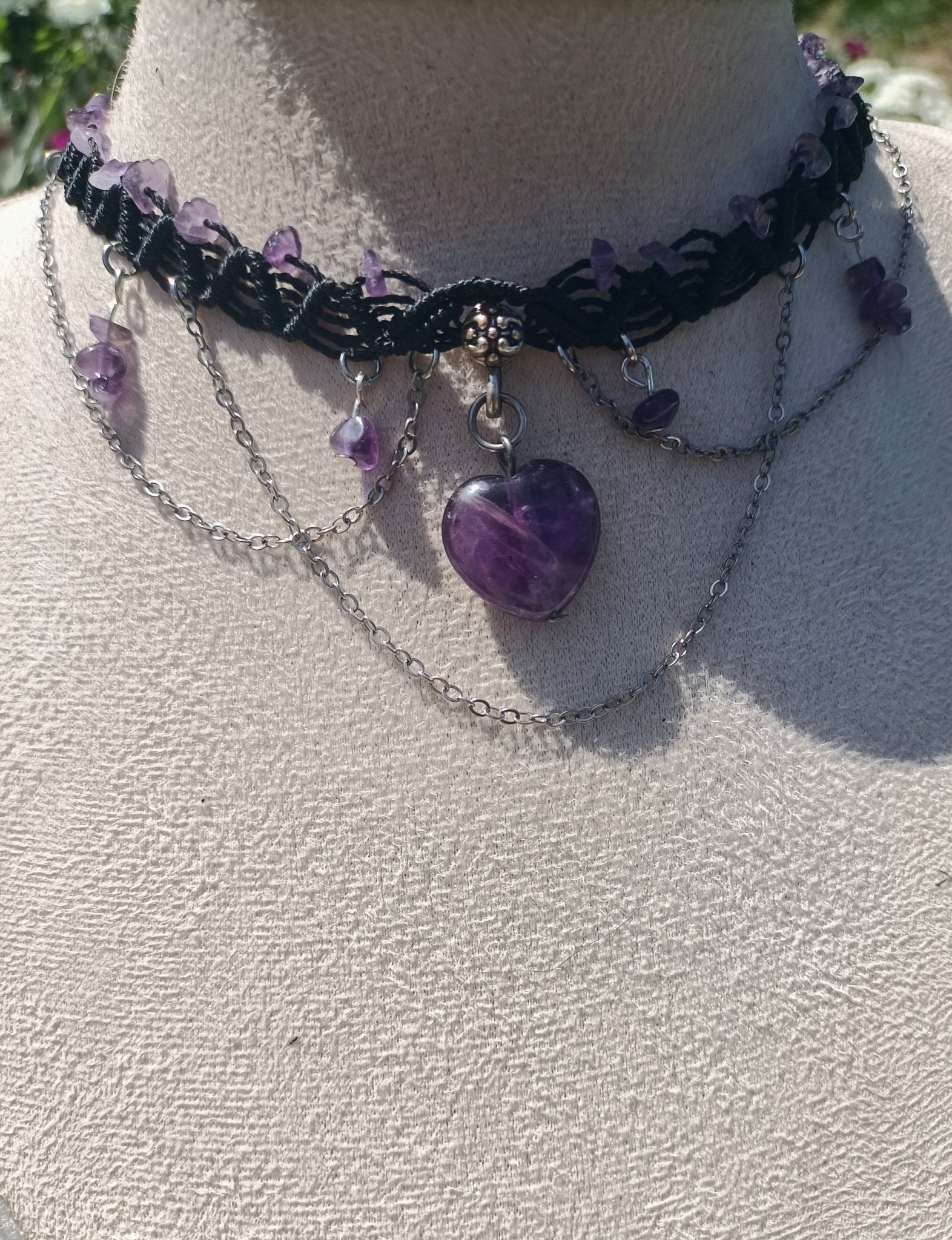 Collier Amesthia - Lunestya Macramé