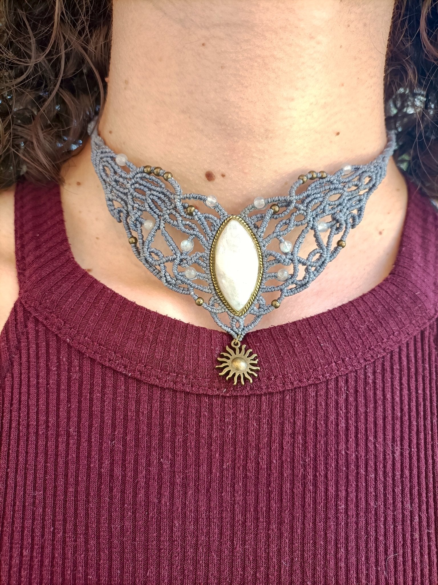 Collier Athéna - Lunestya Macramé