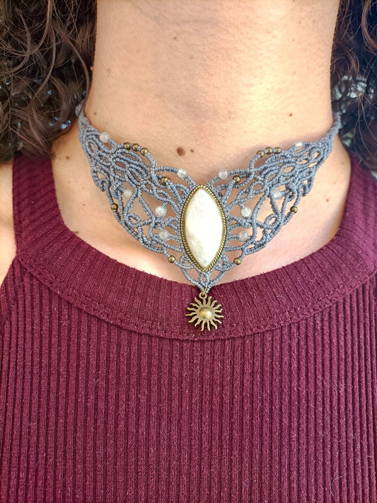 Collier Athéna - Lunestya Macramé