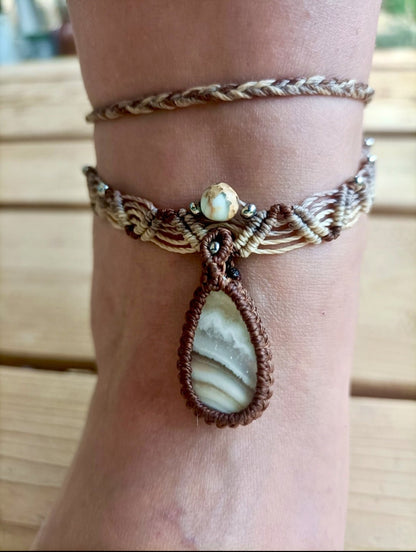 Collier choker Alba - Lunestya Macramé