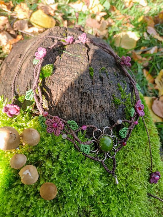 Collier Flora - Lunestya Macramé