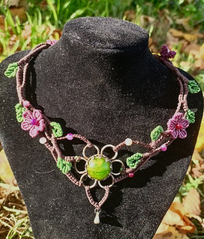 Collier Flora - Lunestya Macramé