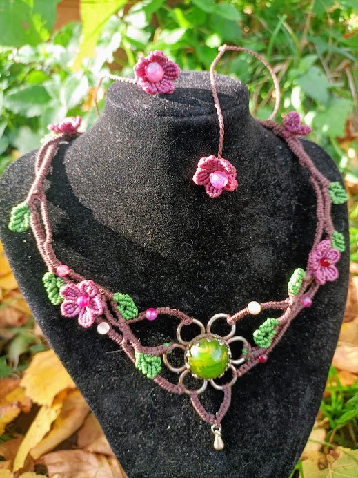 Collier Flora - Lunestya Macramé