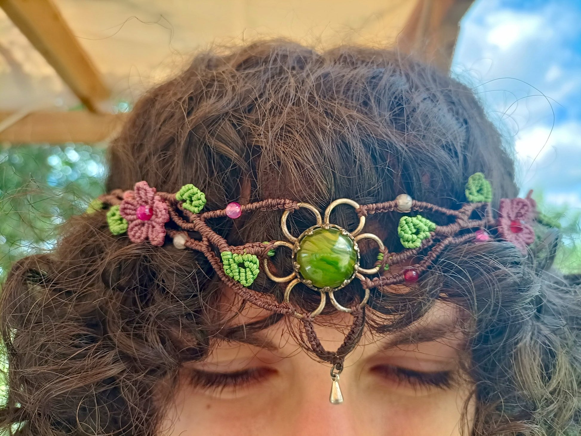 Collier Flora - Lunestya Macramé