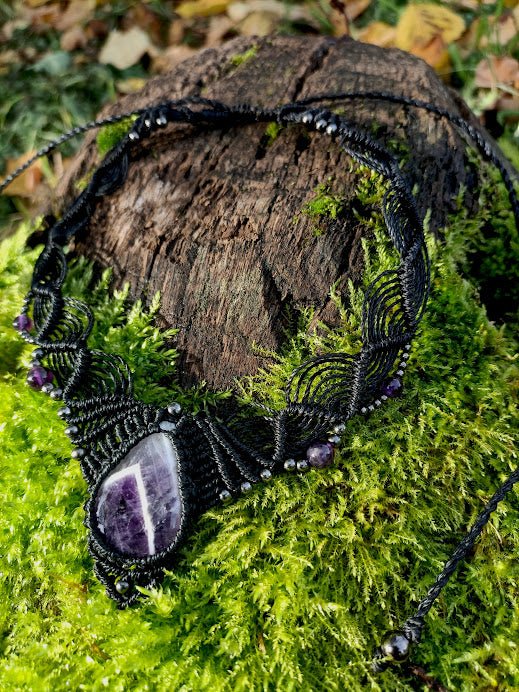 Collier Gaïa - Lunestya Macramé
