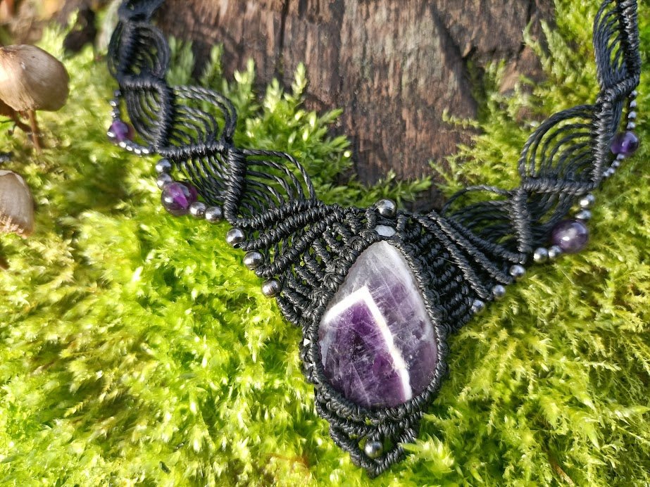 Collier Gaïa - Lunestya Macramé