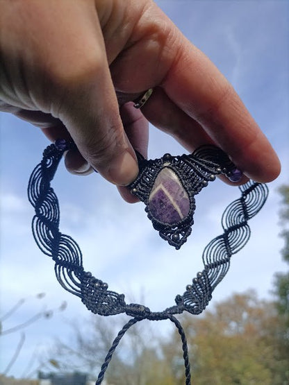 Collier Gaïa - Lunestya Macramé