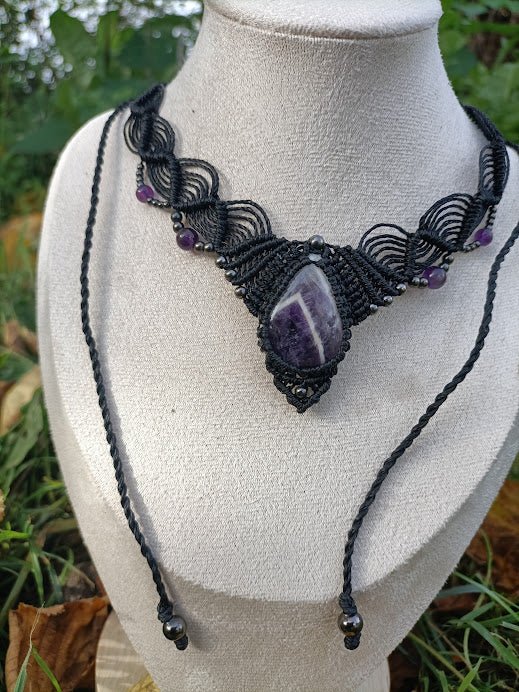Collier Gaïa - Lunestya Macramé