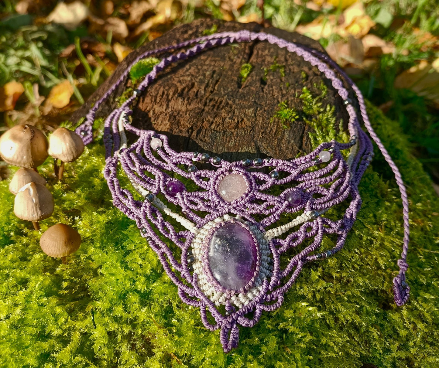 Collier Lila - Lunestya Macramé