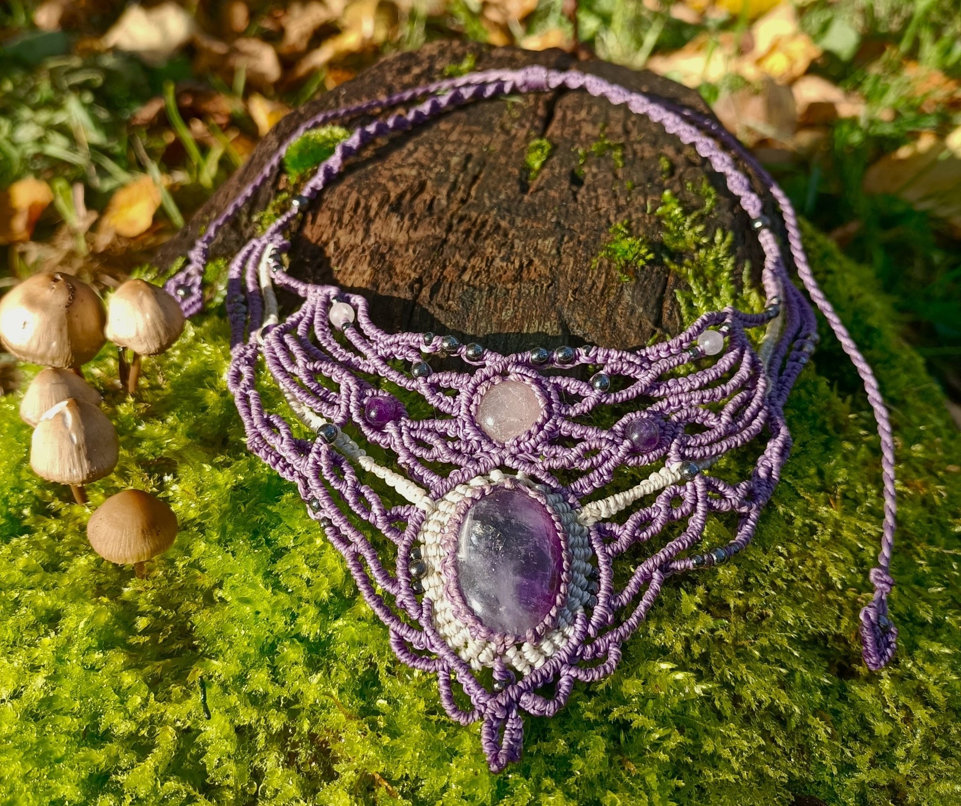 Collier Lila - Lunestya Macramé