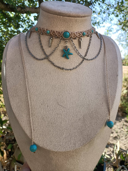 Collier Neptune - Lunestya Macramé