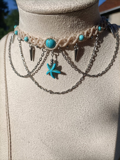Collier Neptune - Lunestya Macramé