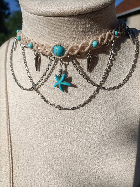 Collier Neptune - Lunestya Macramé