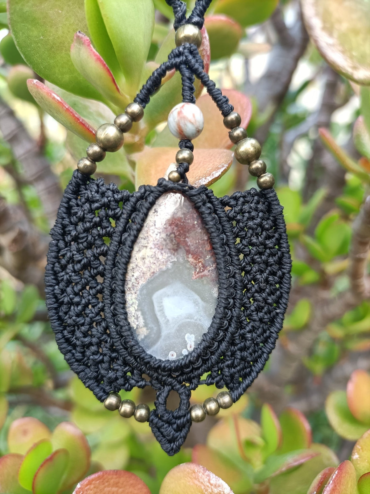Collier Talisman Terra - Lunestya Macramé