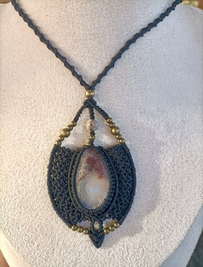 Collier Talisman Terra - Lunestya Macramé
