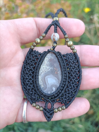 Collier Talisman Terra - Lunestya Macramé