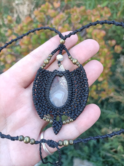 Collier Talisman Terra - Lunestya Macramé