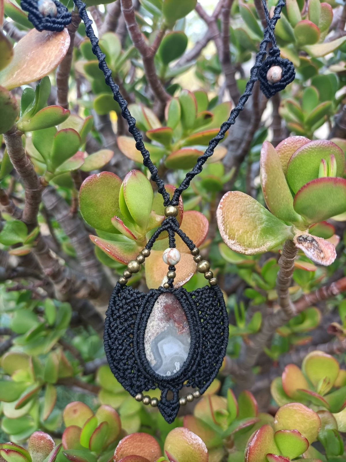 Collier Talisman Terra - Lunestya Macramé