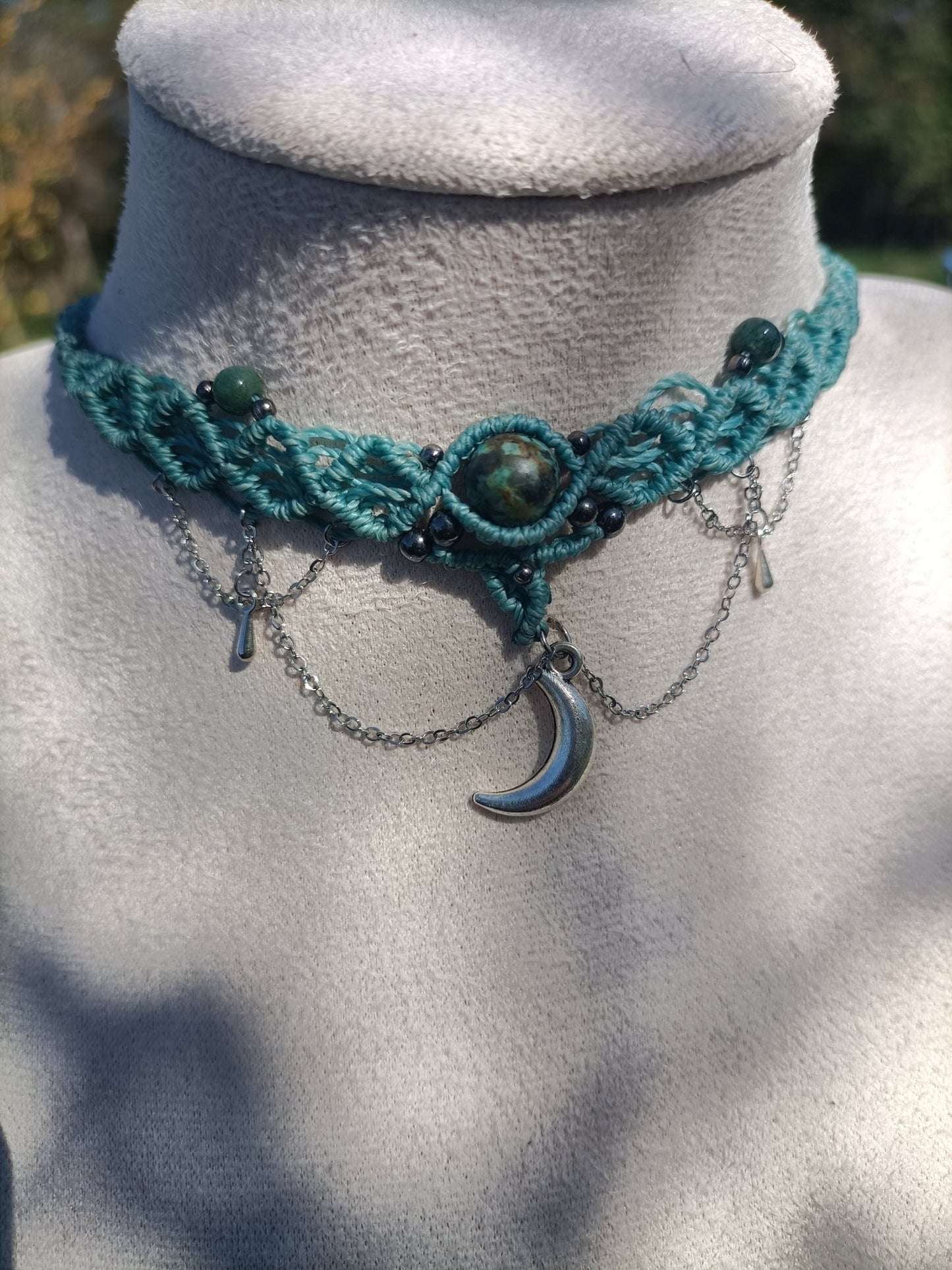 Collier Zig - zag Artemis - Lunestya Macramé