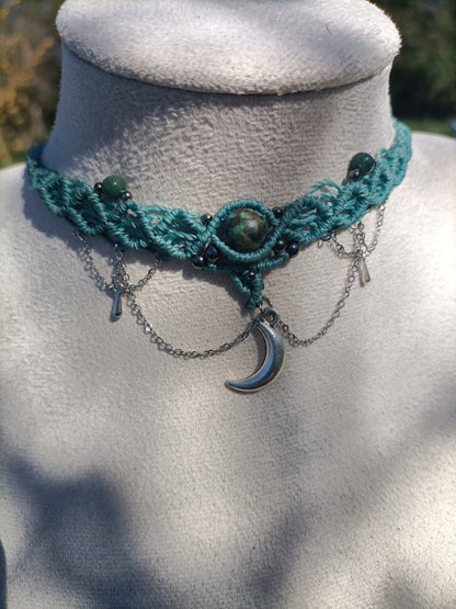 Collier Zig - zag Artemis - Lunestya Macramé