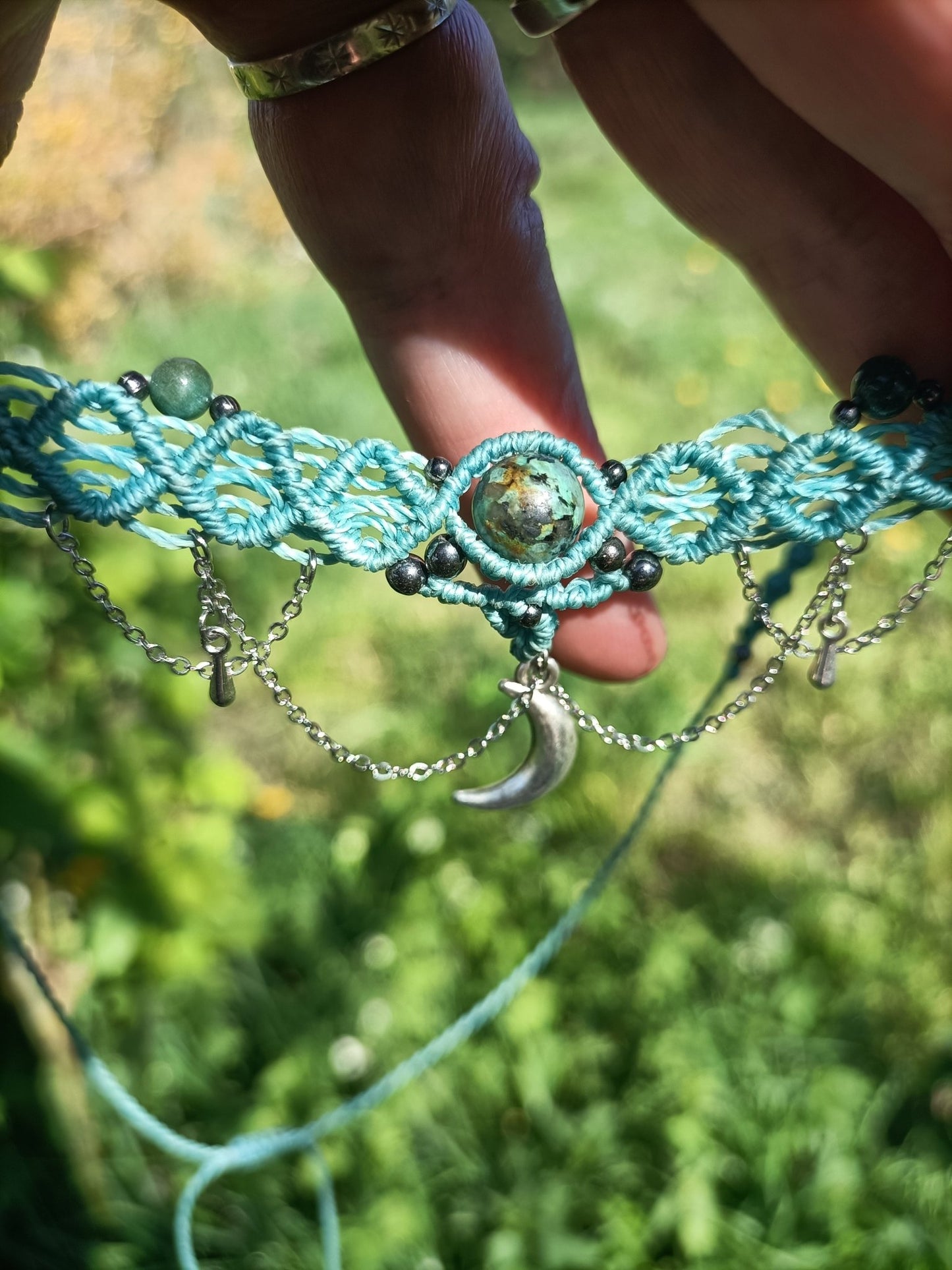 Collier Zig - zag Artemis - Lunestya Macramé