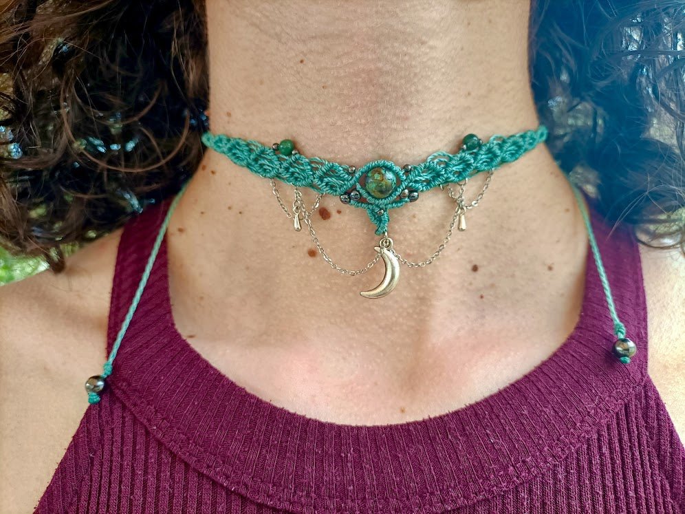 Collier Zig-zag Artemis - Lunestya Macramé